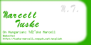 marcell tuske business card